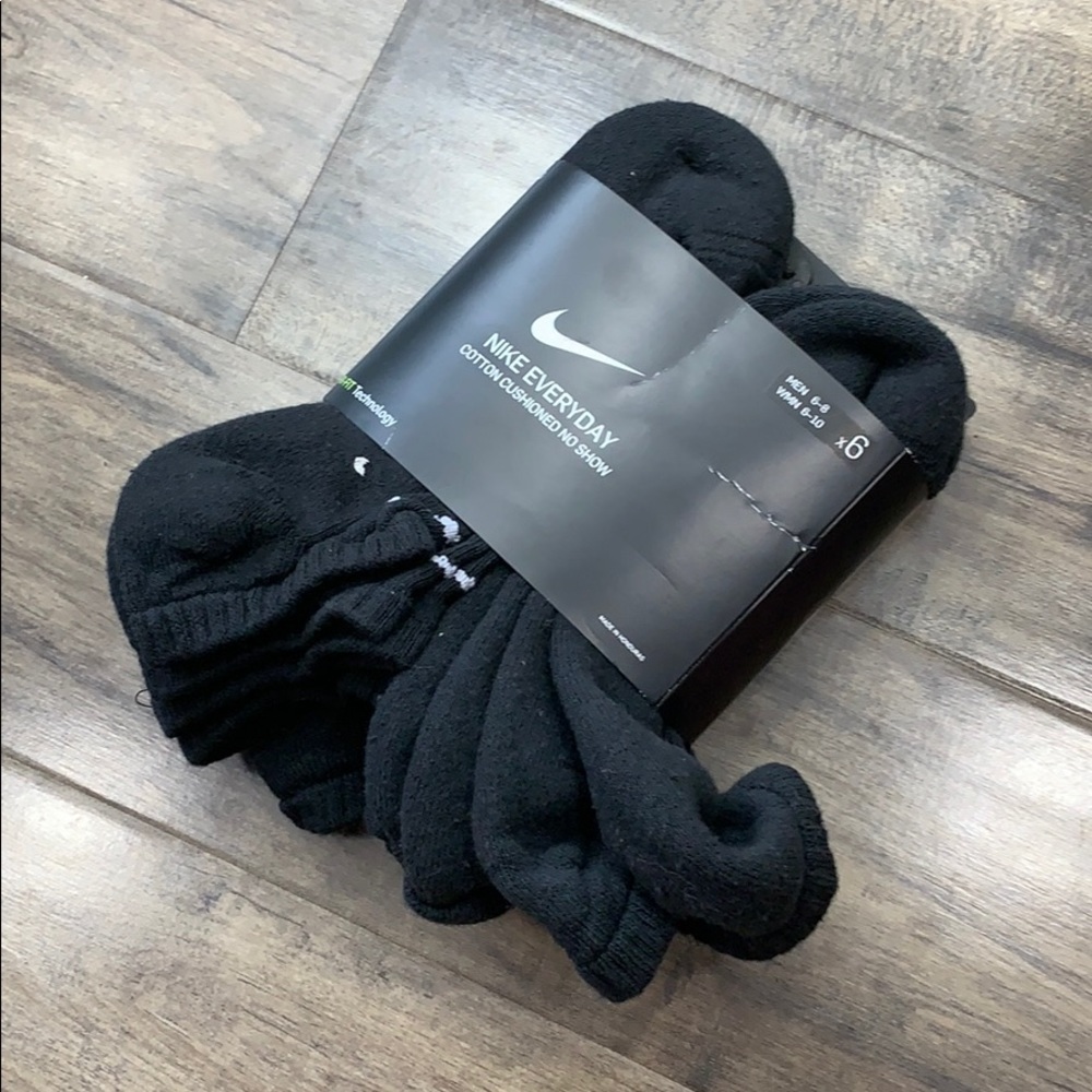 NIKE EVERYDAY COTTON CUSHIONED NO SHOW  SOCKS - Picture 4 of 16